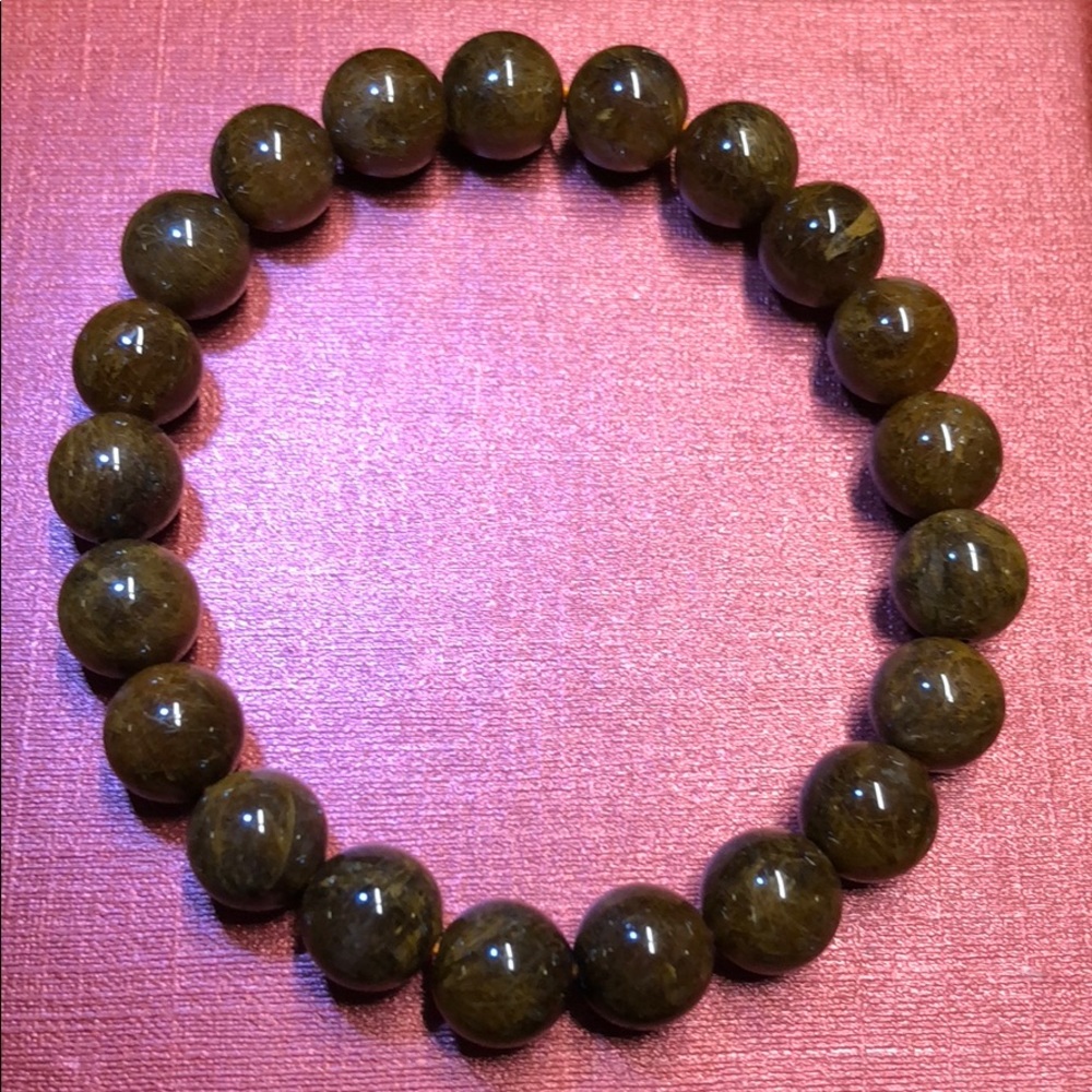 9mm natural hair rutilated bracelet